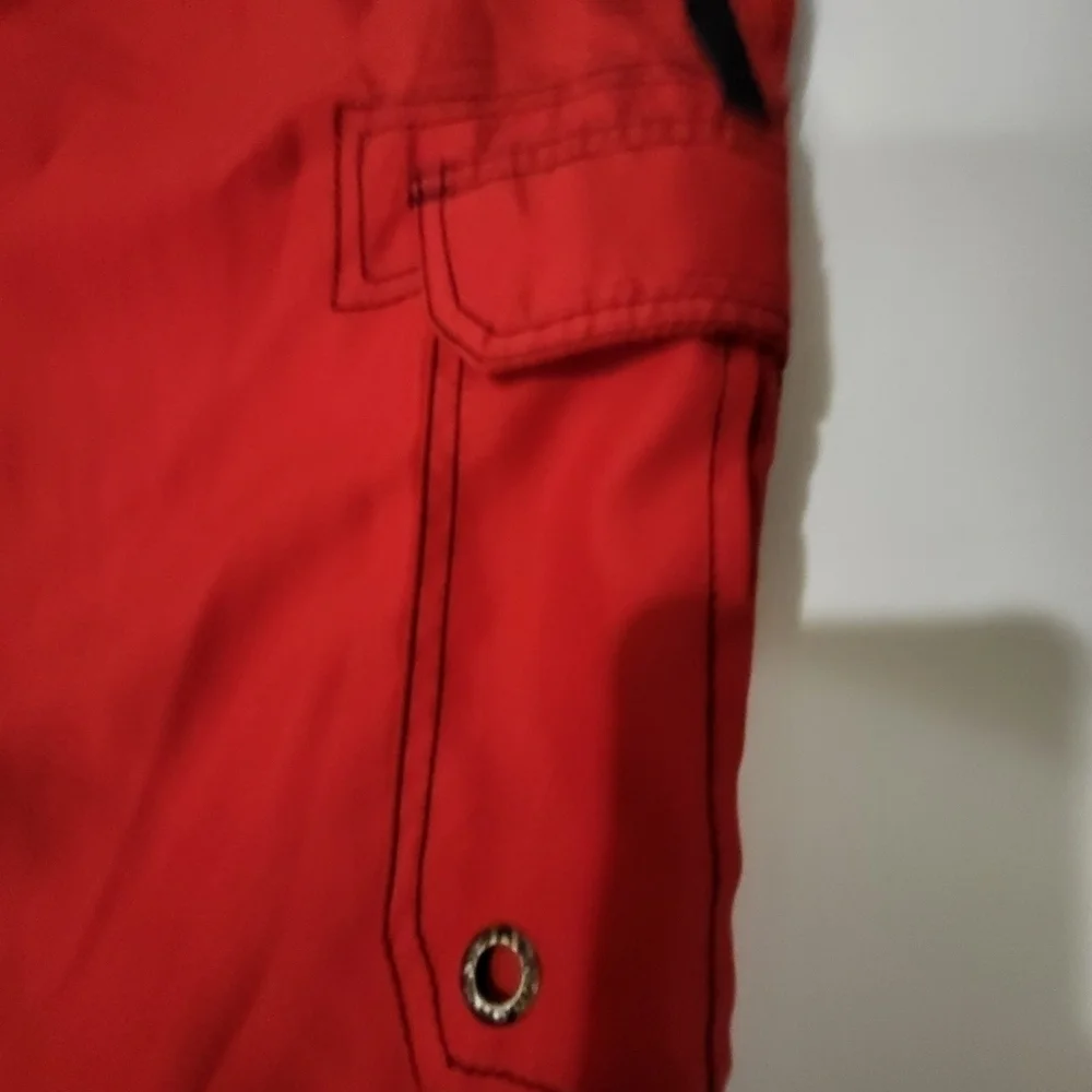 OP/ Ocean Pacific  Men's Red Swim Trunks/ Board Shorts  Size‎ XL/40-42